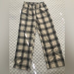 Plaid free people pants